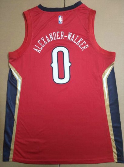 NBA 0 Alexander-walker Pelicans Maillot Rouge